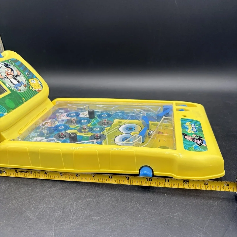 Vtg 2004 SpongeBob SquarePants Pinball Alley Tabletop Game Works